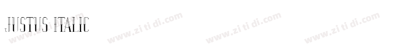 Justus Italic字体转换
